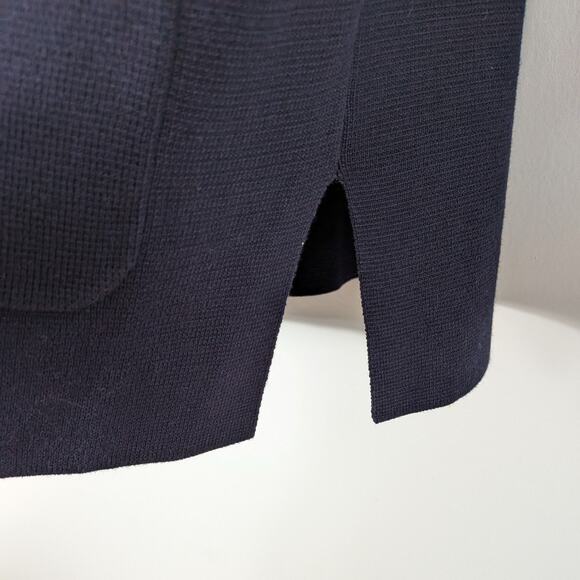 Talbots Sweater Blazer S Blue Oversized Navy Work Office Layer Casual Cardigan - Picture 6 of 9